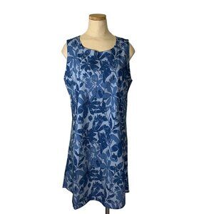40% off! Ripskirt Hawaii sun dress women's M blue floral print sleeveless lightw